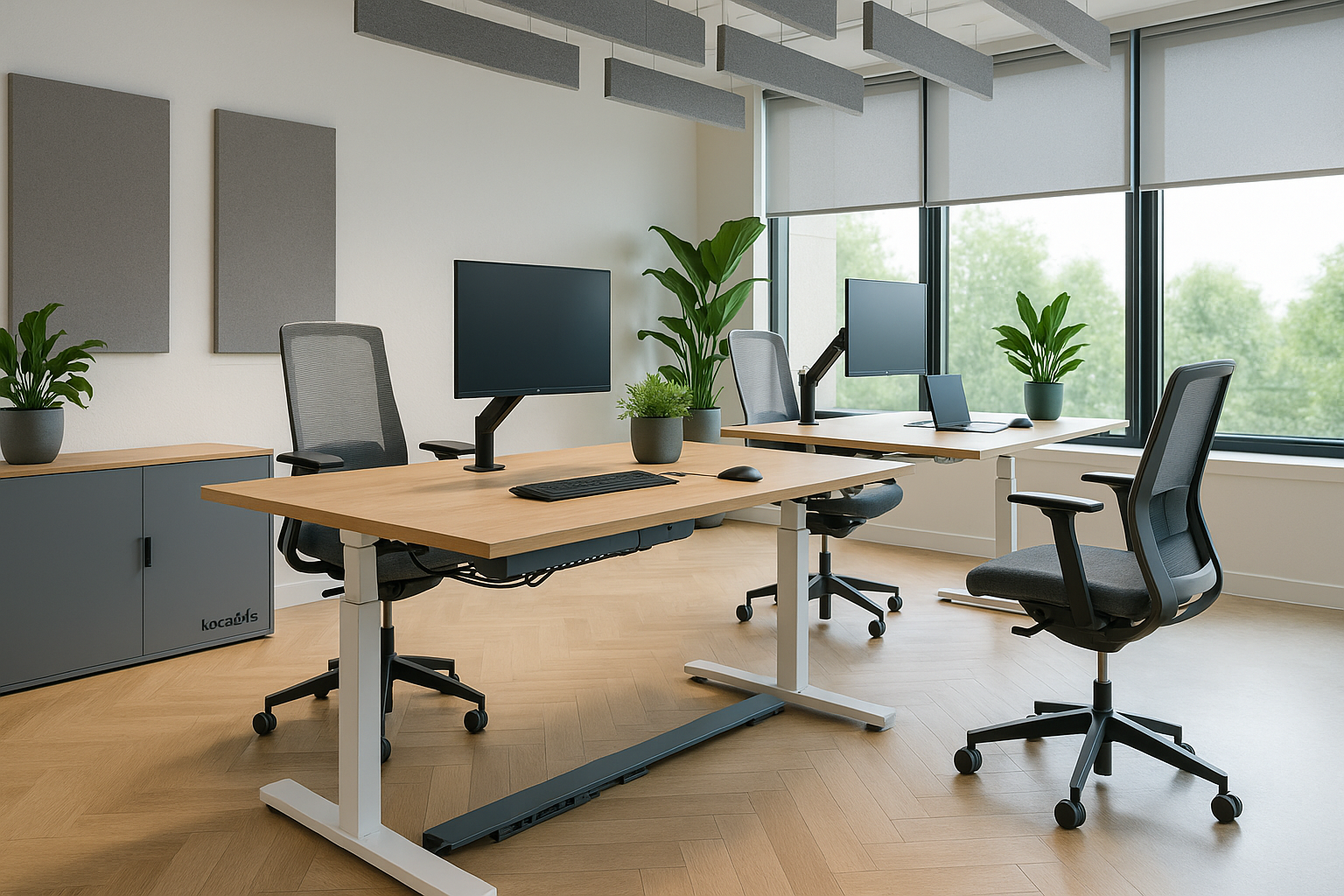 Koca Ofis ofis mobilyaları ile ergonomik, modern açık ofis düzeni