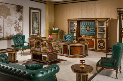 Pietro VIP yönetici masa takımı – Koca Ofis Mobilya