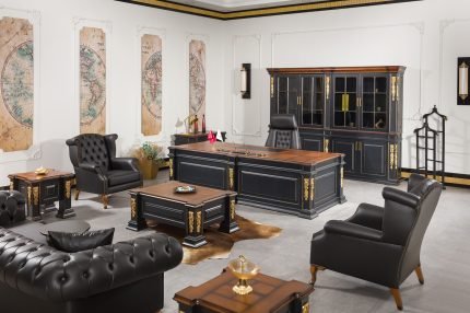 Roma VIP Yönetici Masa Takımı - Koca Ofis Mobilya