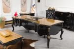 Zebra-Black VIP Yönetici Masa Takımı - Görsel 6