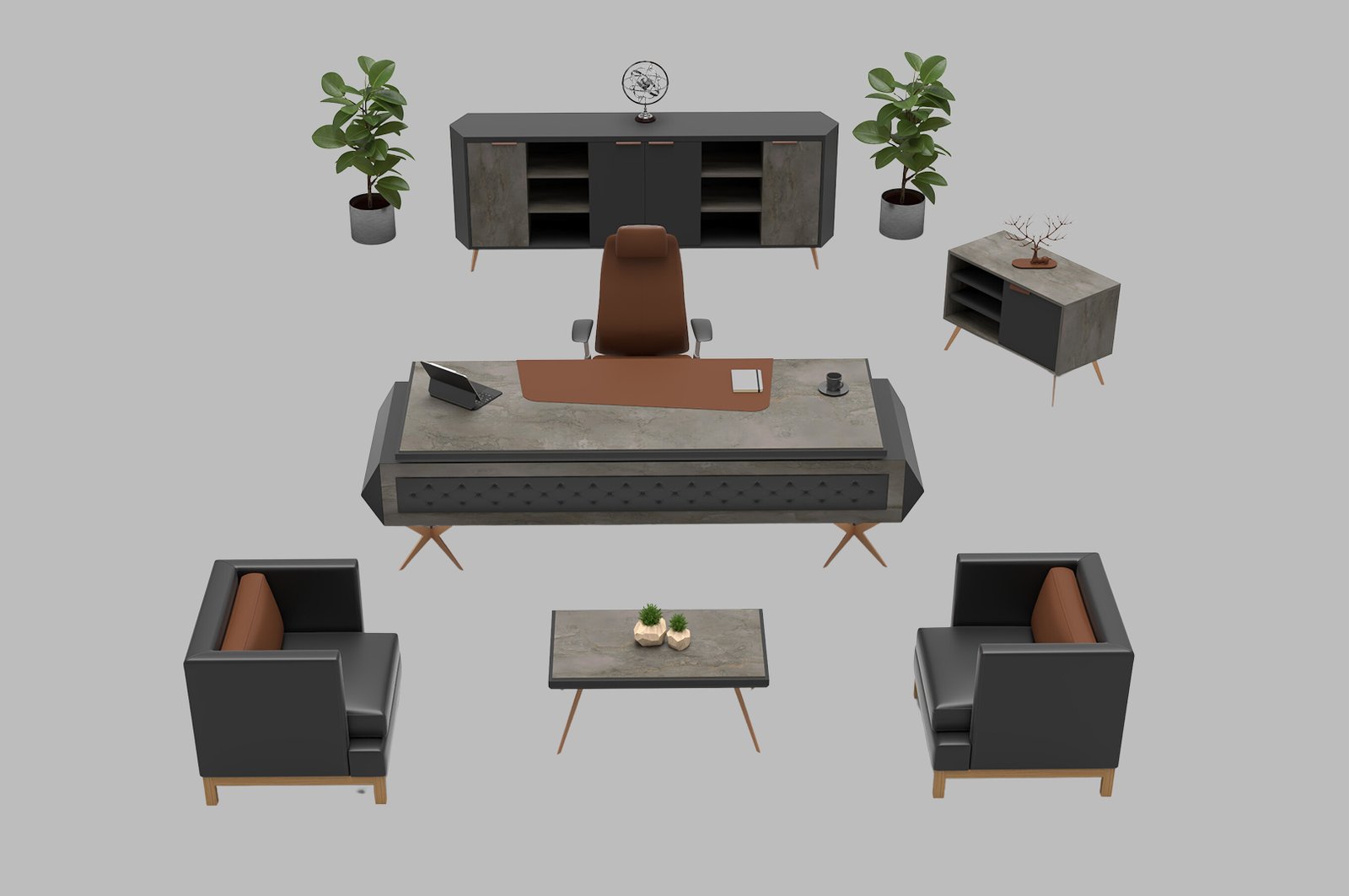 KEOPS İrony Yönetici Masa Takımı - Koca Ofis Mobilya KEOPS İrony Yönetici Masa Takımı - Koca Ofis Mobilya