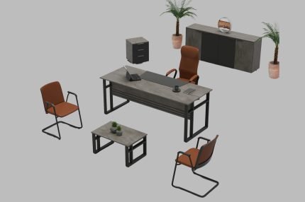 LARA İrony Personel Masa Takımı - Koca Ofis Mobilya