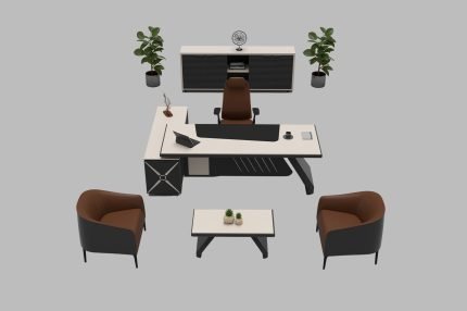 ORİENT Kumsal VIP Yönetici Masa Takımı - Koca Ofis Mobilya