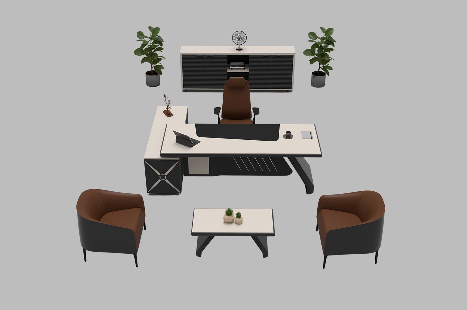 ORİENT Kumsal VIP Yönetici Masa Takımı - Koca Ofis Mobilya ORİENT Kumsal VIP Yönetici Masa Takımı - Koca Ofis Mobilya