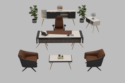 RİO Kumsal Yönetici Masa Takımı - Koca Ofis Mobilya