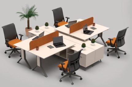 WORK 02 Personel Masa Takımı - Koca Ofis Mobilya