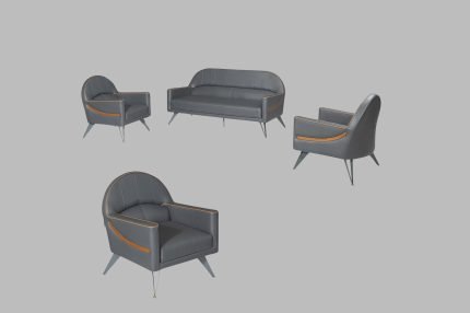 Lizbon Oturma Grubu Modern Ofis Koltuk Takımı – Koca Ofis Mobilya