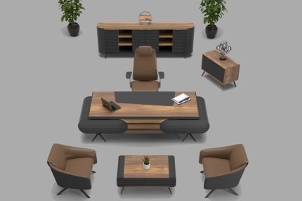 Moon Hamilton VIP Yönetici Masa Takımı – Koca Ofis Mobilya