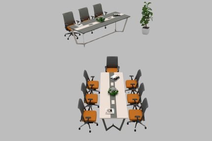 Retro 01 Personel Masa Takımı - Retro Modern Ofis Workstation