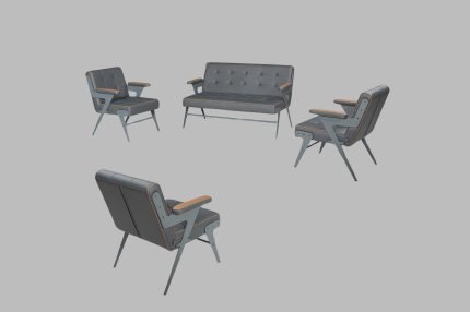 Santa Oturma Grubu Modern Ofis Takımı - Koca Ofis Mobilya